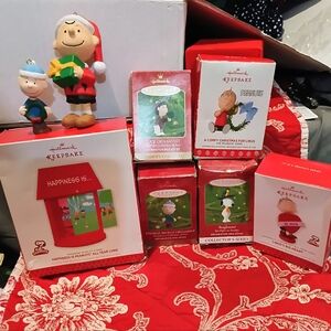 Peanuts Bundle of 8 Christmas Ornaments